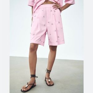 Zara beaded Bermudas pants